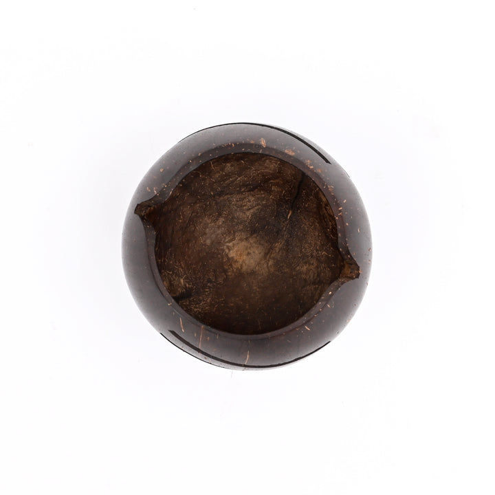 Hand-Carved Coconut Candle Holder