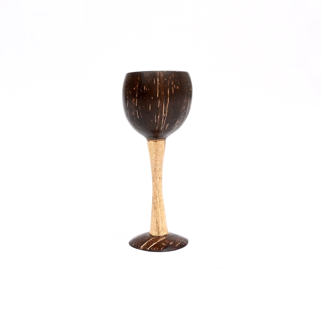 Handcrafted Coconut Shell Wine Goblet