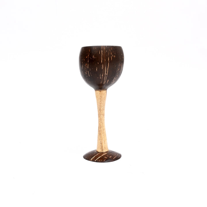 Handcrafted Coconut Shell Wine Goblet