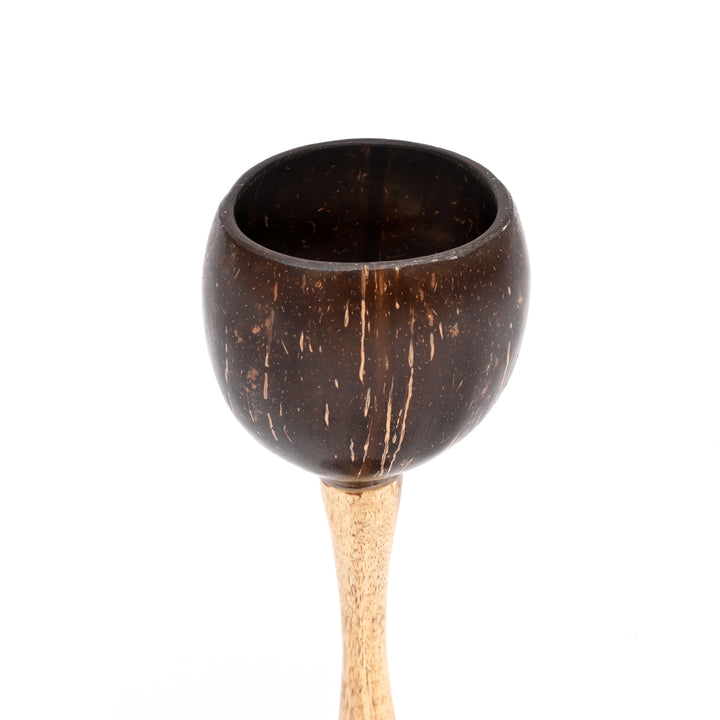 Handcrafted Coconut Shell Wine Goblet