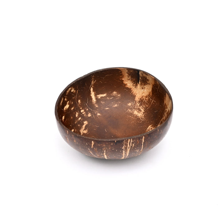 Rustic Coconut Shell Bowl with Spoon 500ml