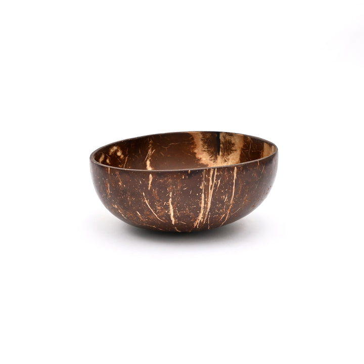 Rustic Coconut Shell Bowl with Spoon 500ml