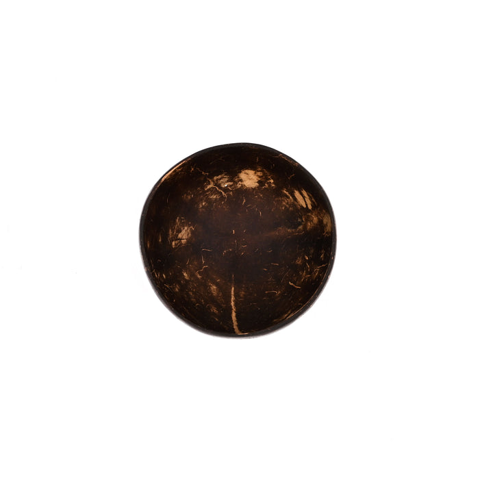 Carved Coconut Shell Bowl and Cutlery Set