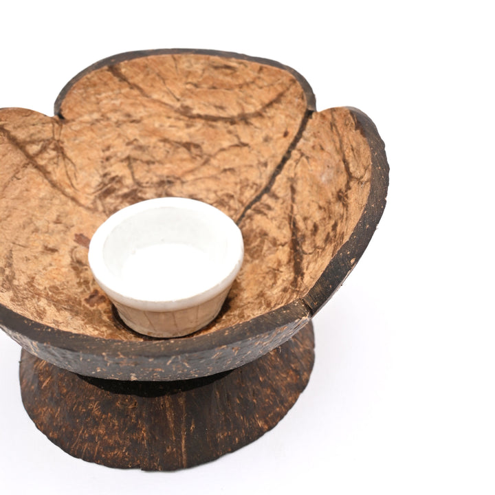 Coconut Shell Dhoop & Incense Stand