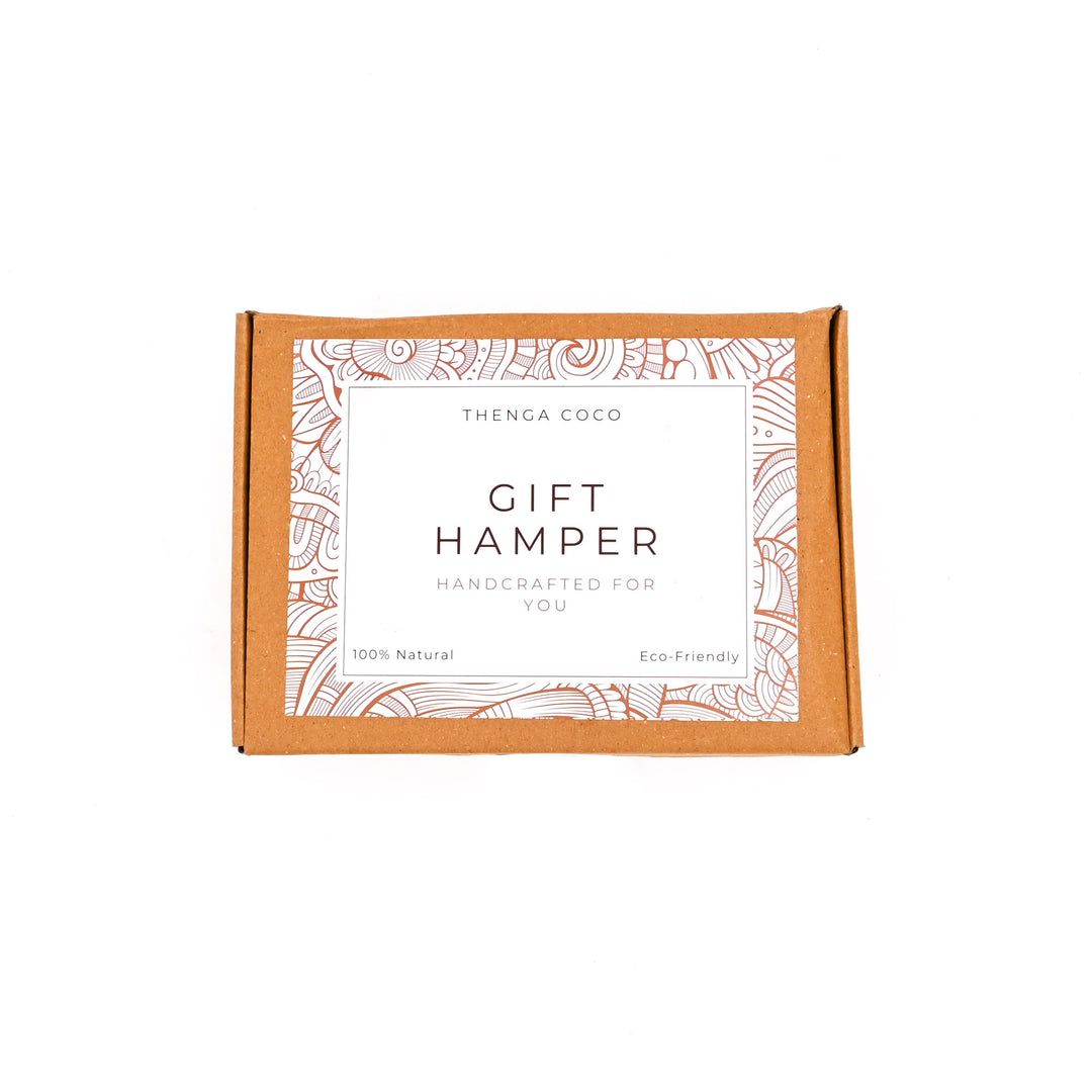 Eco-Friendly Coconut Shell Gift Hamper with Candles & Accessories
