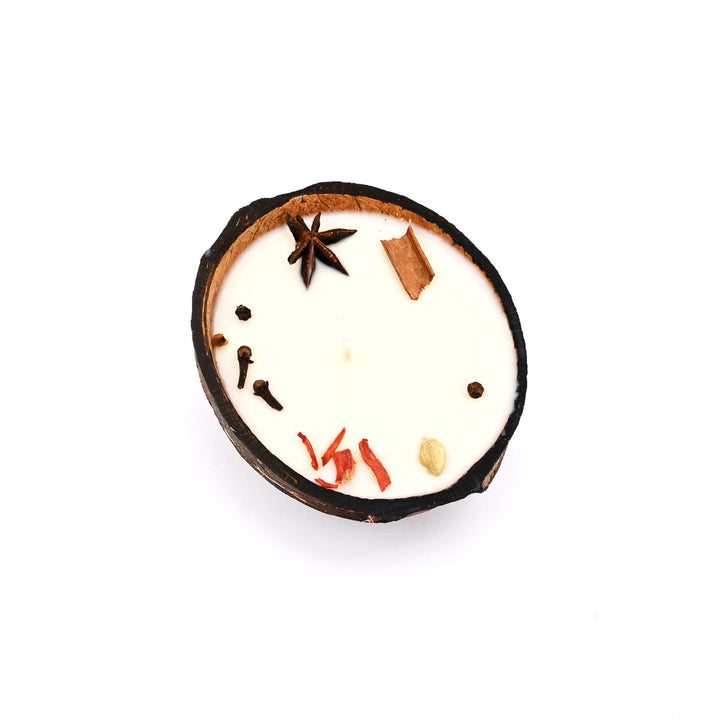 Coconut Shell Scented Candle Set- Gift Box