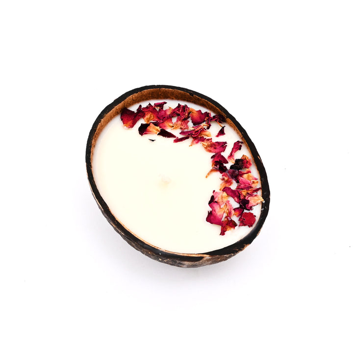 Coconut Shell Scented Candle Set- Gift Box