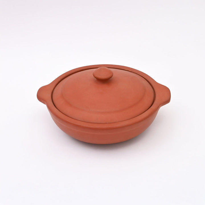 Handmade Terracotta Serving Pot with Lid