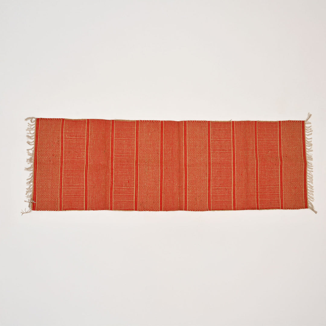 Handcrafted Natural Jute and Cotton Rug