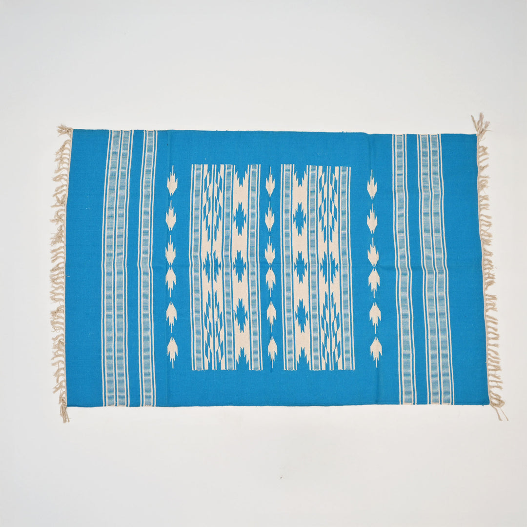 Sky Blue Cotton Rug