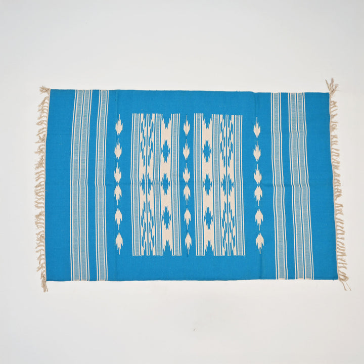 Sky Blue Cotton Rug