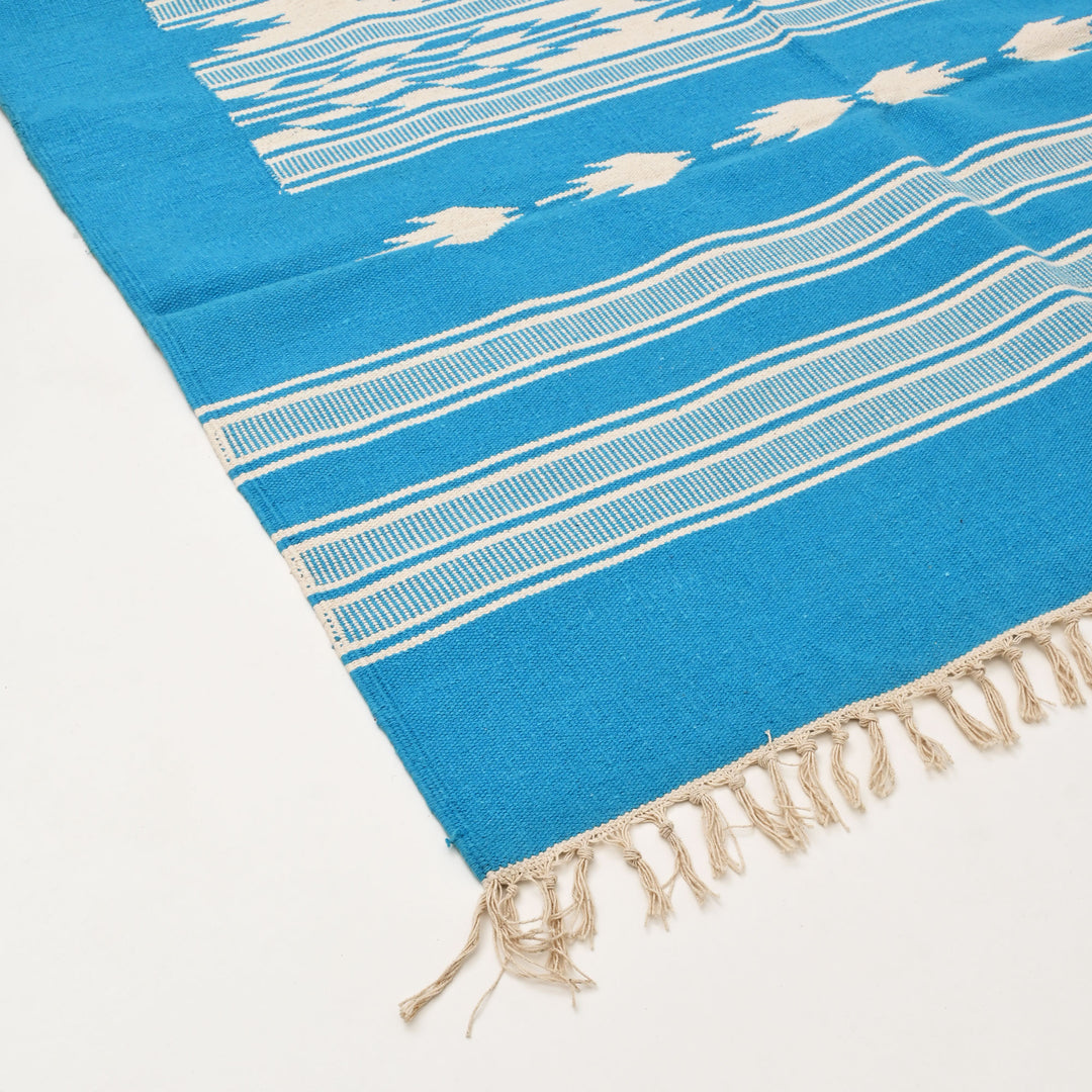 Sky Blue Cotton Rug