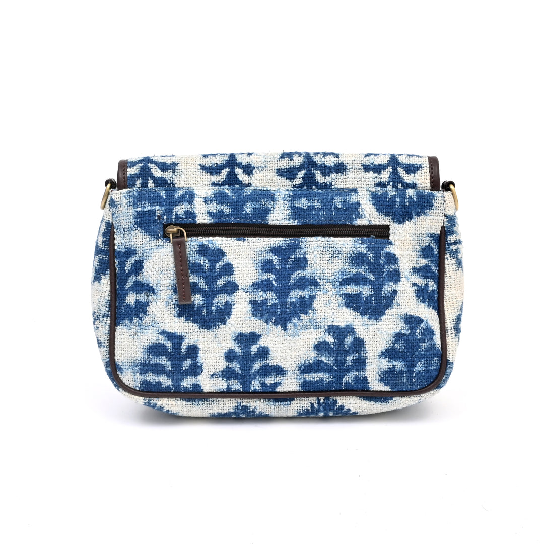 Handwoven Block-Printed Sling Bag