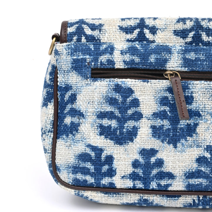 Handwoven Block-Printed Sling Bag