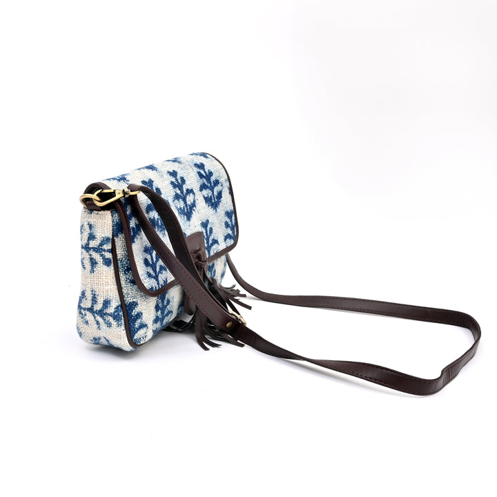 Handwoven Block-Printed Sling Bag