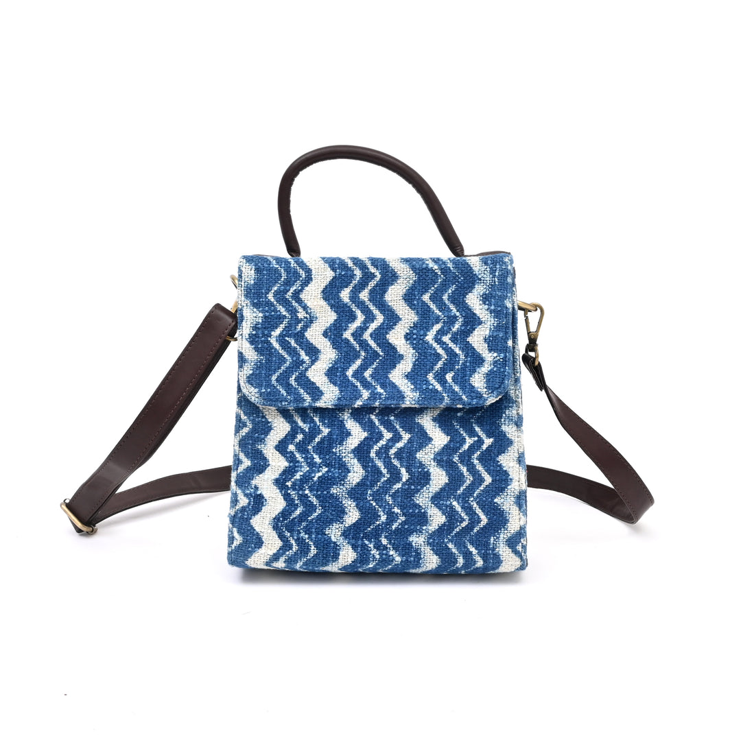 Handcrafted Ikat Long-Flap Sling Bag