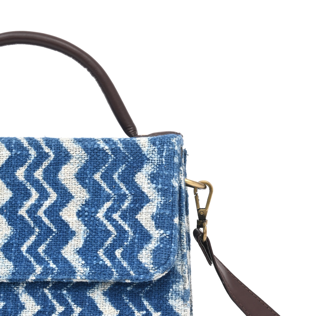 Handcrafted Ikat Long-Flap Sling Bag