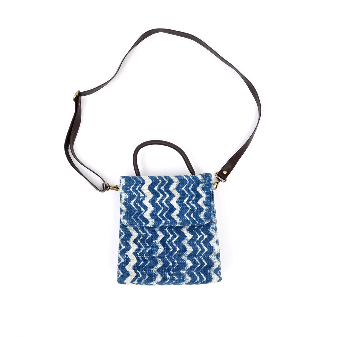 Handcrafted Ikat Long-Flap Sling Bag