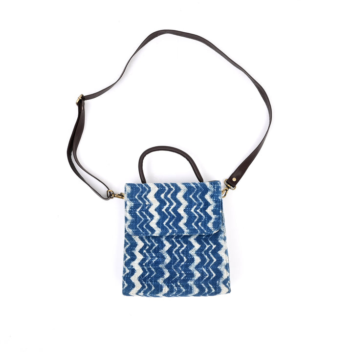 Handcrafted Ikat Long-Flap Sling Bag