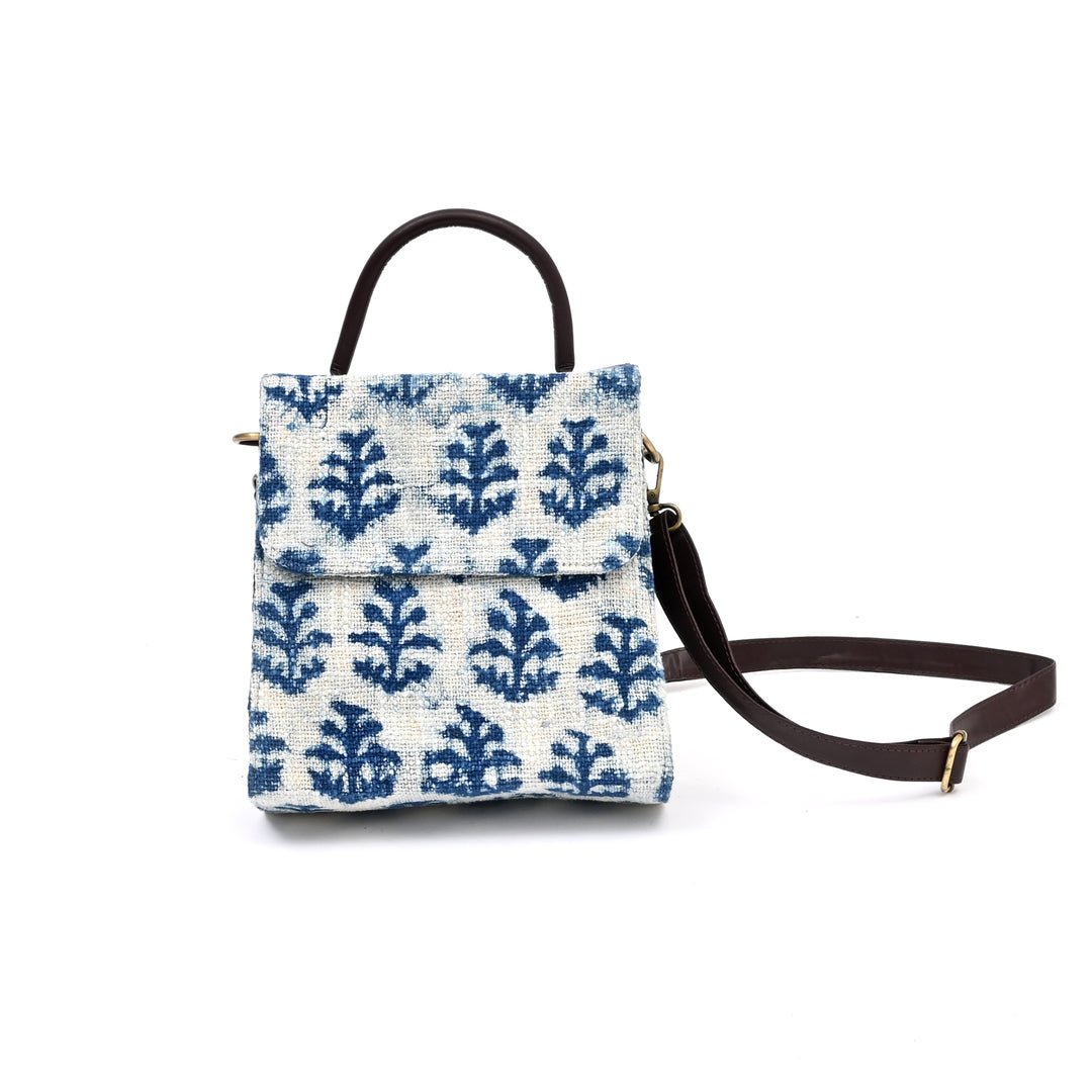 Zigzag Ikat Handwoven Long-Flap Sling Bag