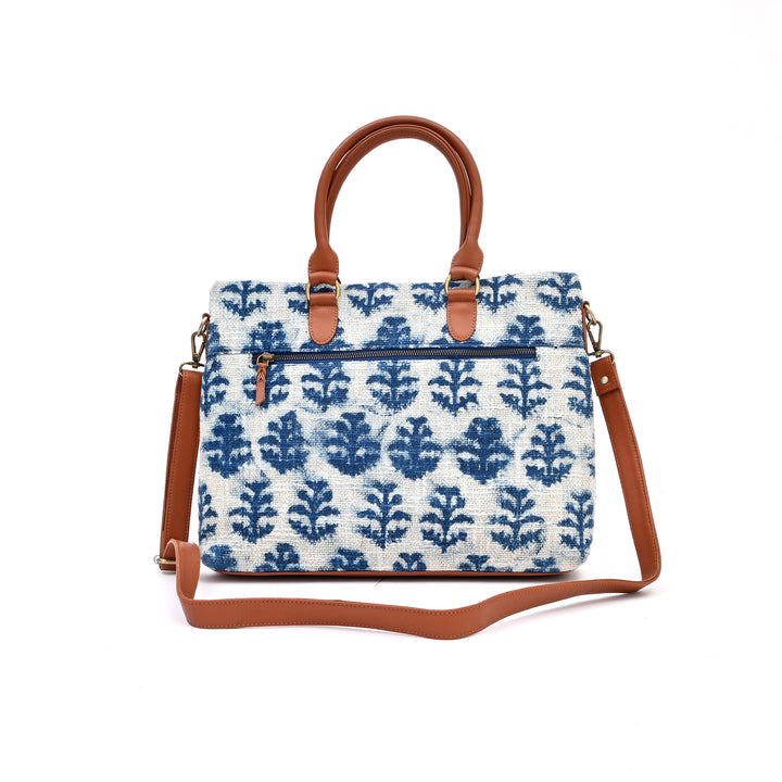 Handcrafted Prada Tote Bag – Block Printed Elegance