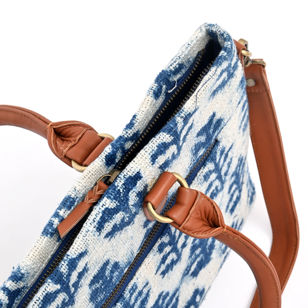 Handcrafted Prada Tote Bag – Block Printed Elegance