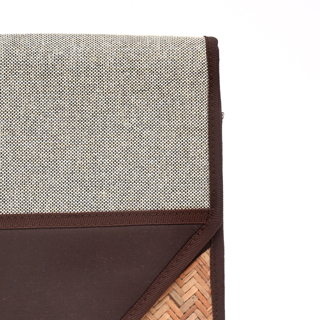 Jute Silk Office Tote – Beige