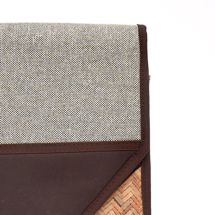 Jute Silk Office Tote – Beige