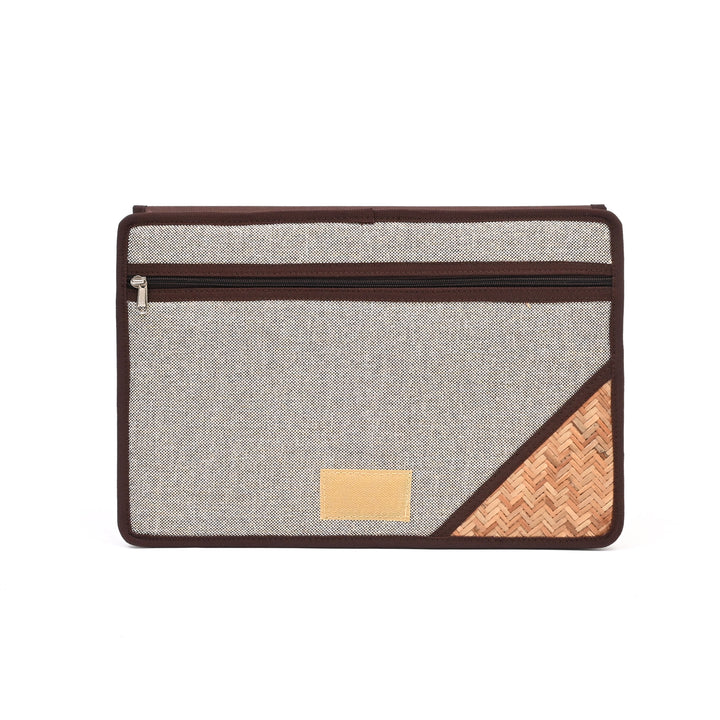 Jute Silk Office Tote – Beige