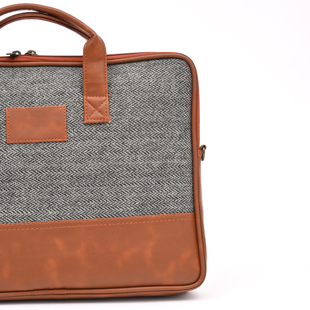 Grey Jute Professional Tote
