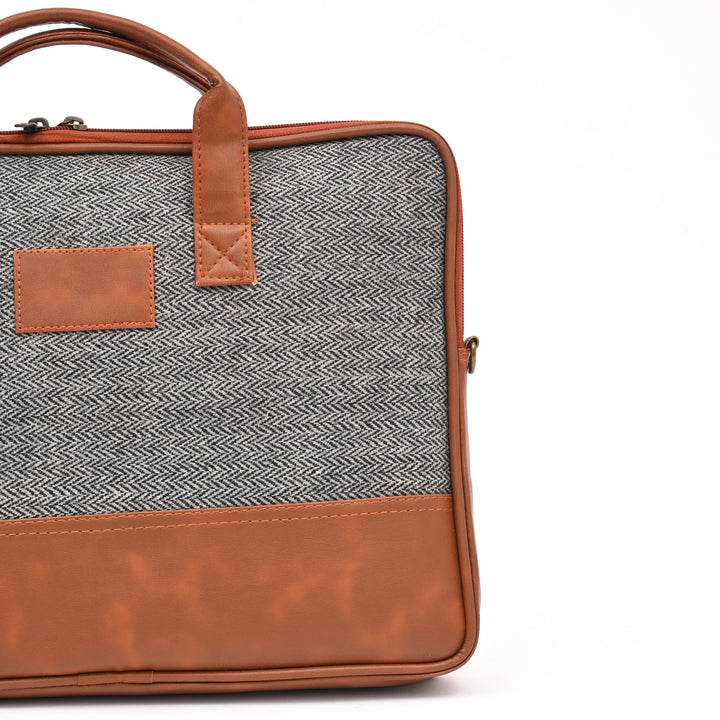 Grey Jute Professional Tote