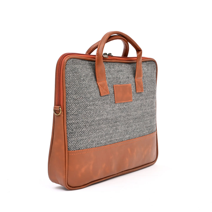 Grey Jute Professional Tote