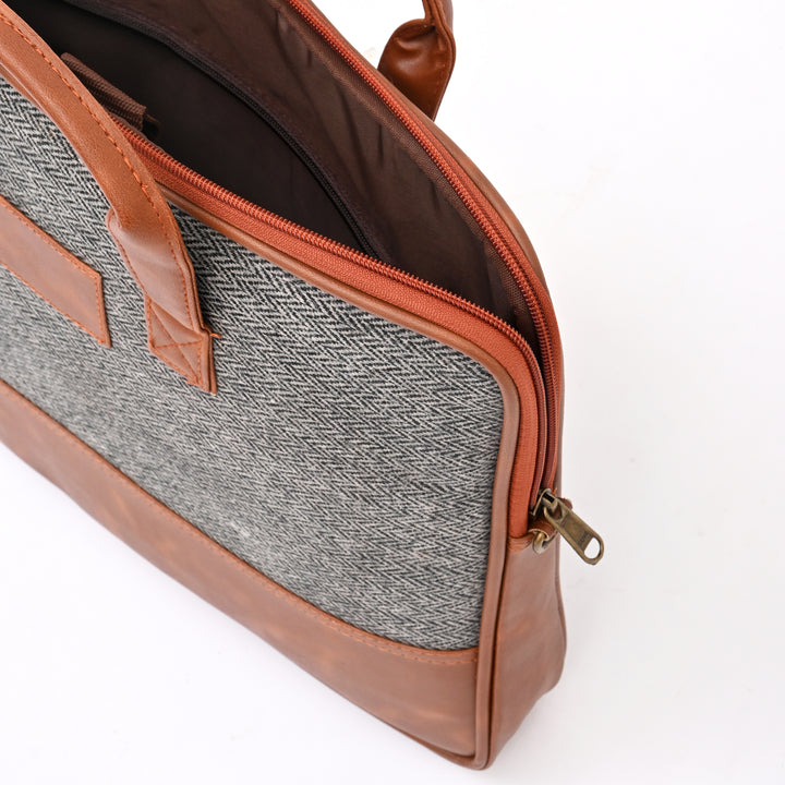 Grey Jute Professional Tote