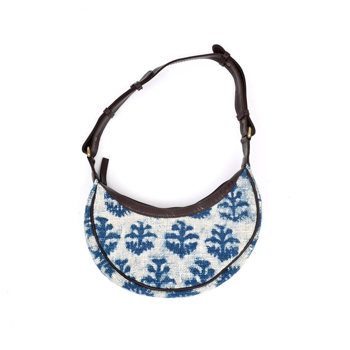 Handcrafted Half Moon Ikat Sling Bag