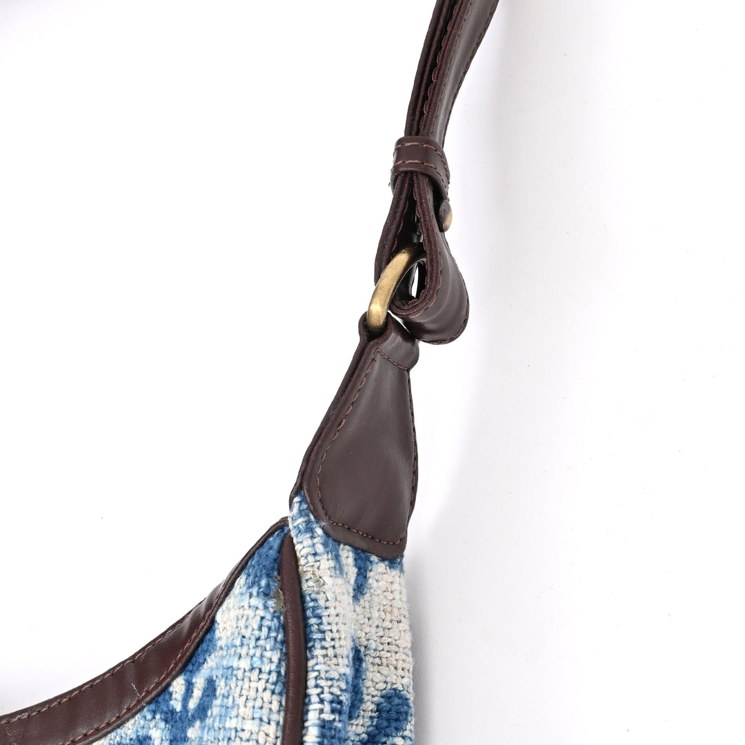 Handcrafted Half Moon Ikat Sling Bag