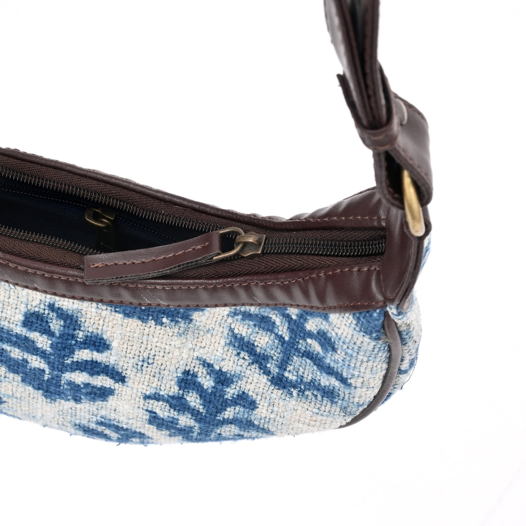 Handcrafted Half Moon Ikat Sling Bag