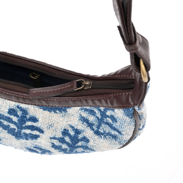 Handcrafted Half Moon Ikat Sling Bag