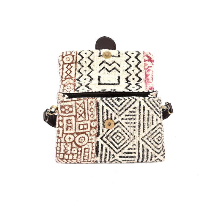 Handcrafted Floral Mini Sling Bag