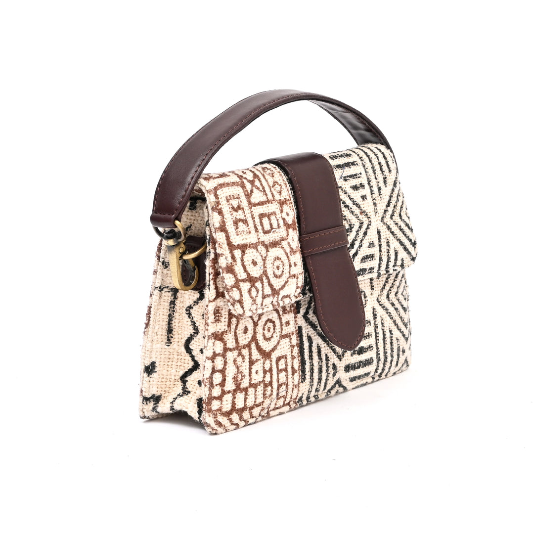 Handcrafted Floral Mini Sling Bag