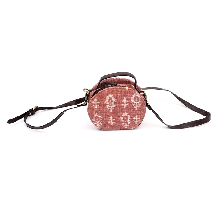 Handcrafted Ikat Round Sling Pouch