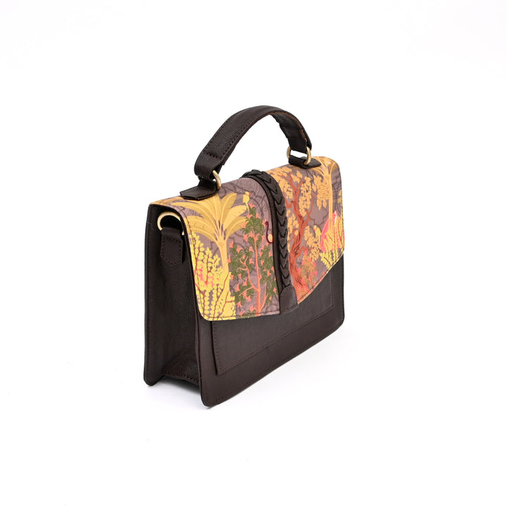 Garden-Inspired Satchel Handbag
