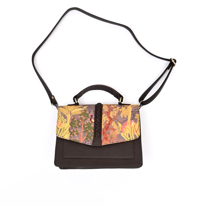 Garden-Inspired Satchel Handbag