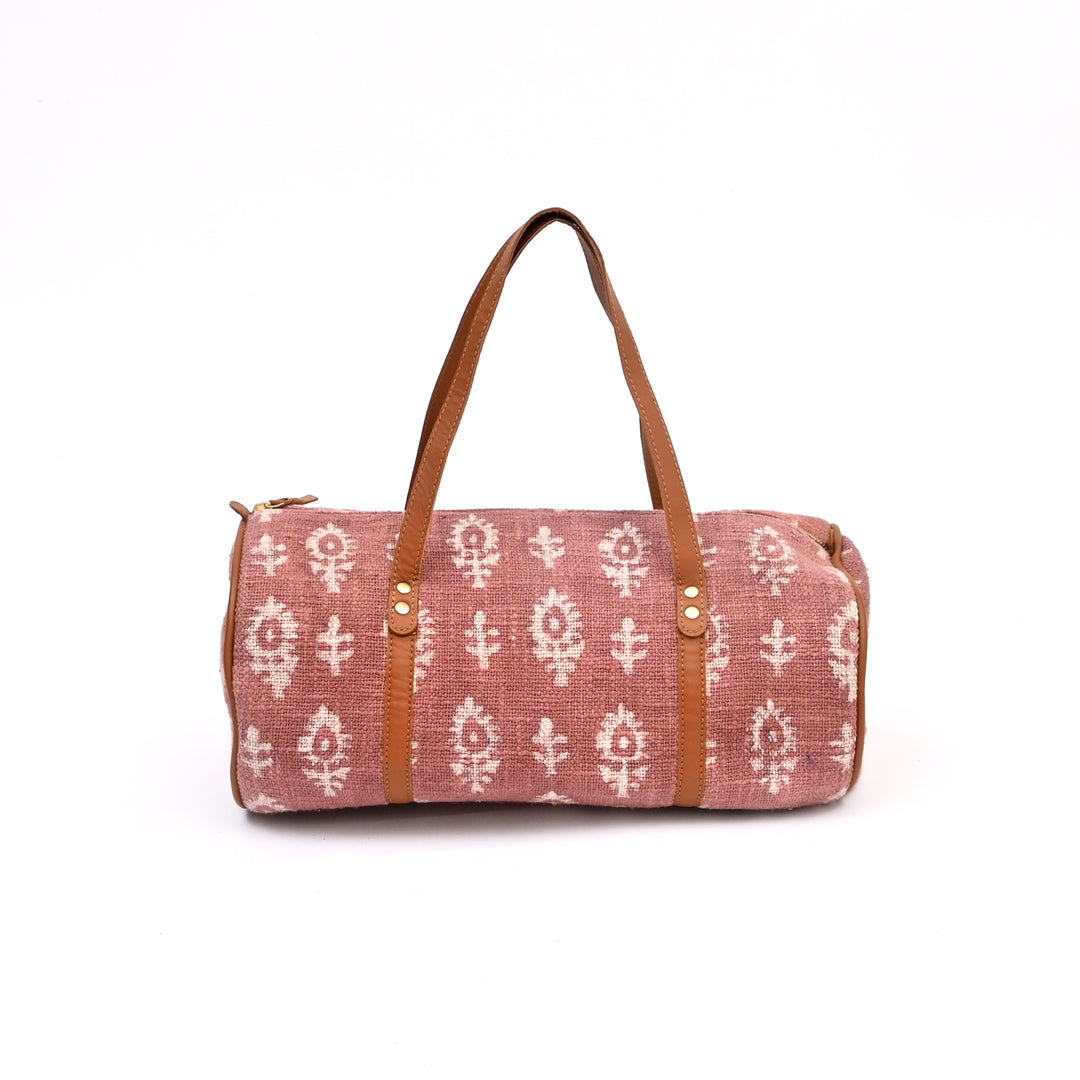 Handcrafted Ikat Duffel Travel Bag