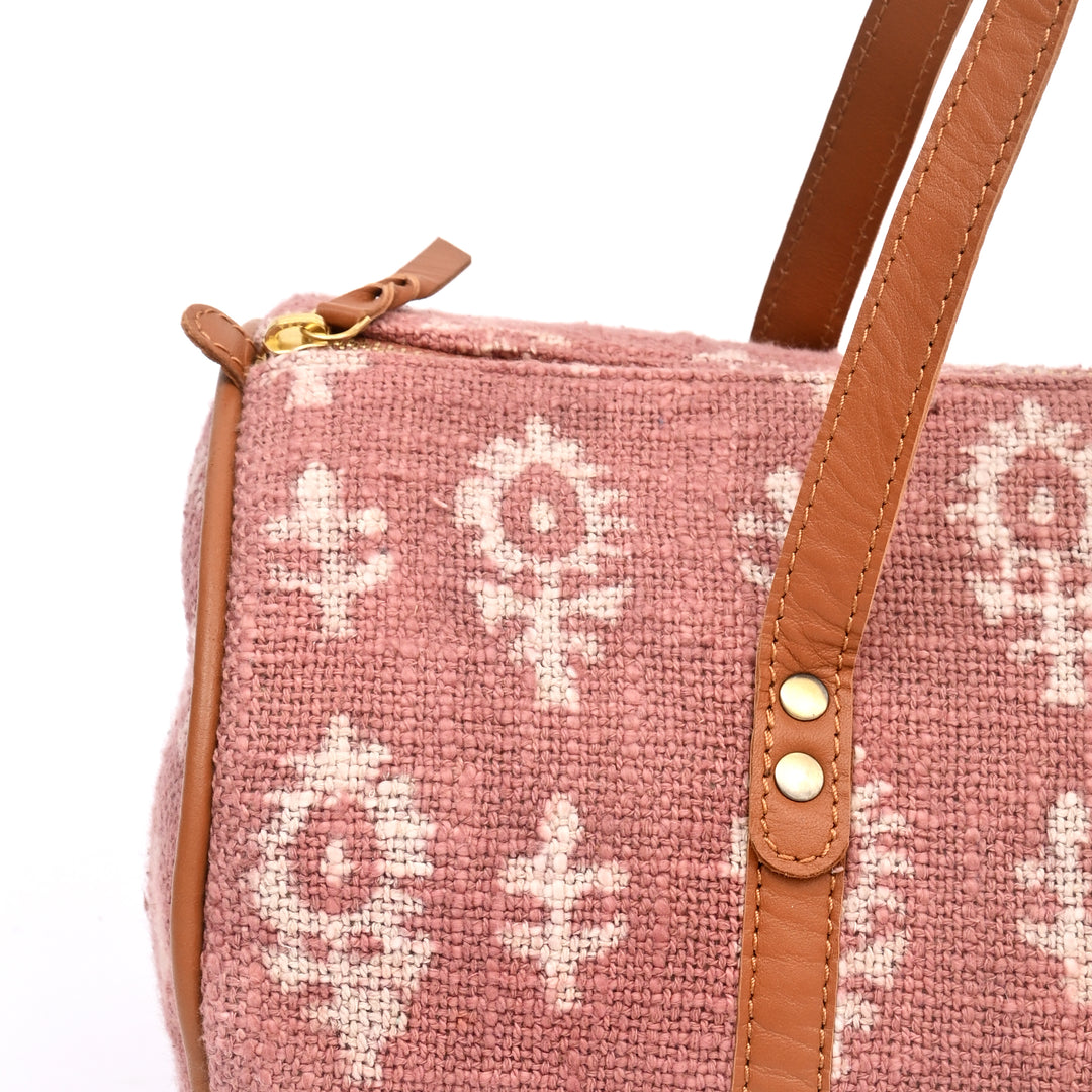 Handcrafted Ikat Duffel Travel Bag