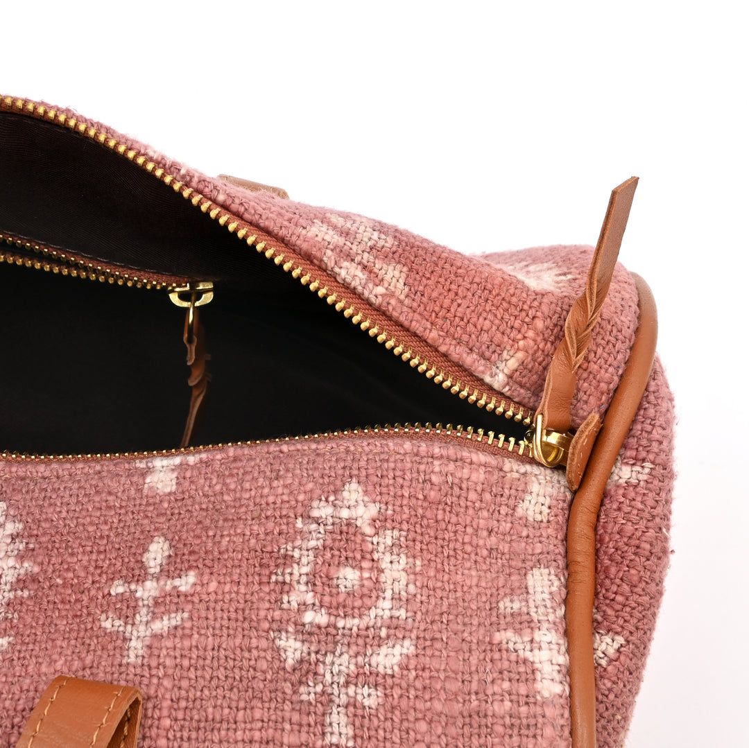 Handcrafted Ikat Duffel Travel Bag