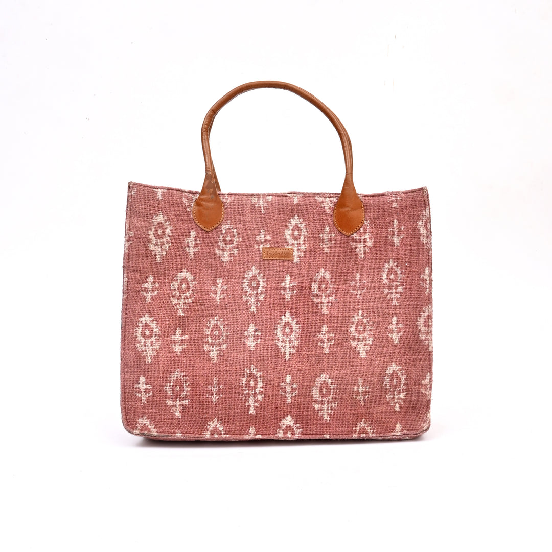 Handcrafted Zig-Zag Cotton Tote Bag