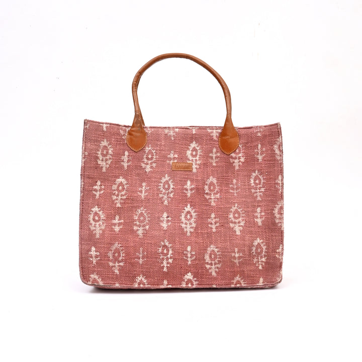 Handcrafted Zig-Zag Cotton Tote Bag