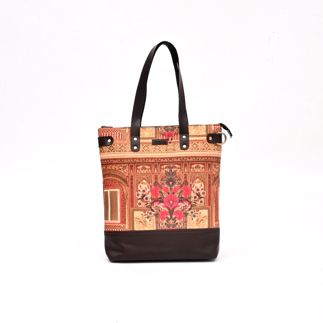 Printed Ethnic Fusion Tote Bag