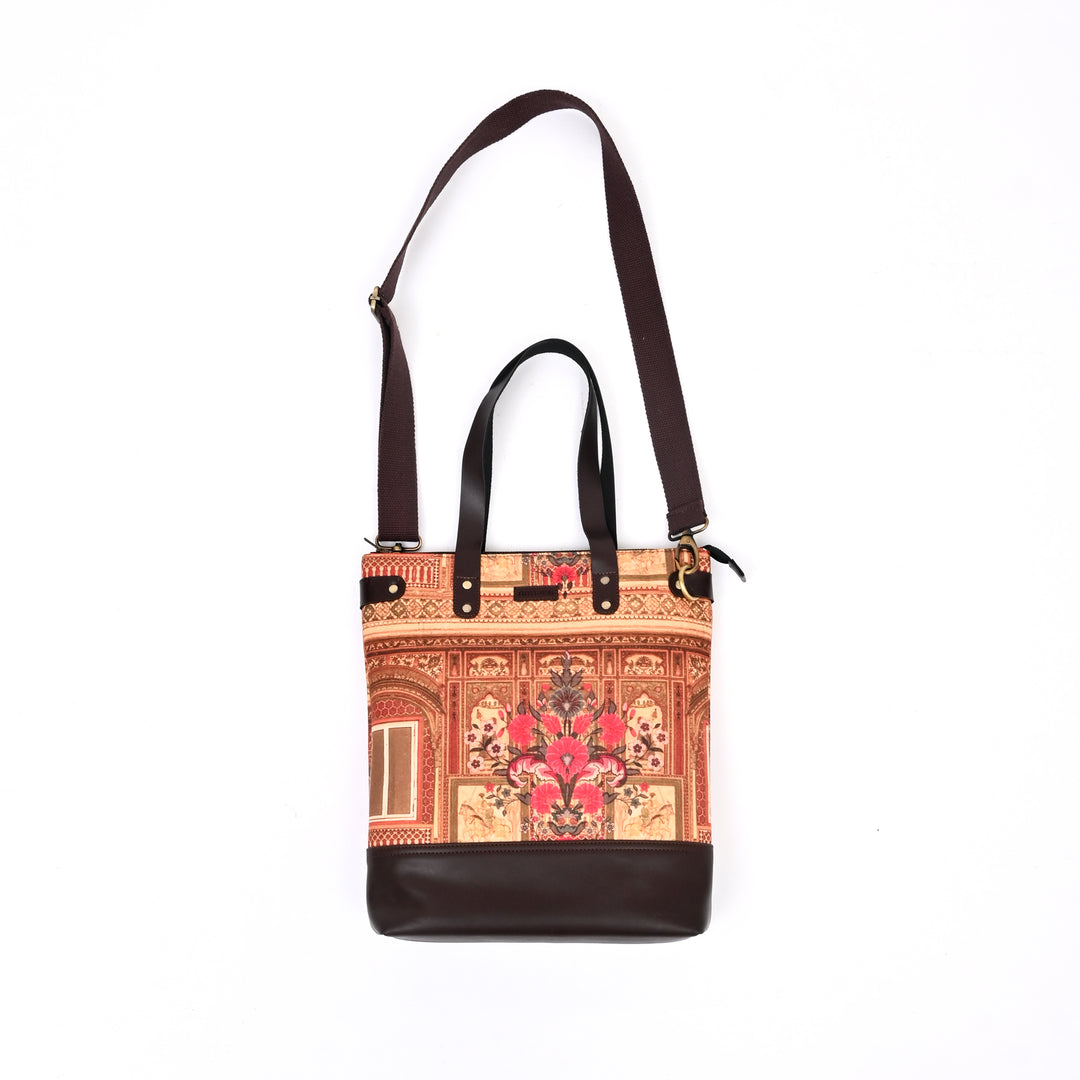 Printed Ethnic Fusion Tote Bag