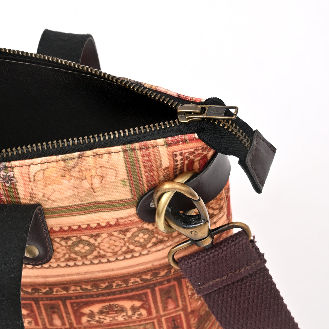 Printed Ethnic Fusion Tote Bag